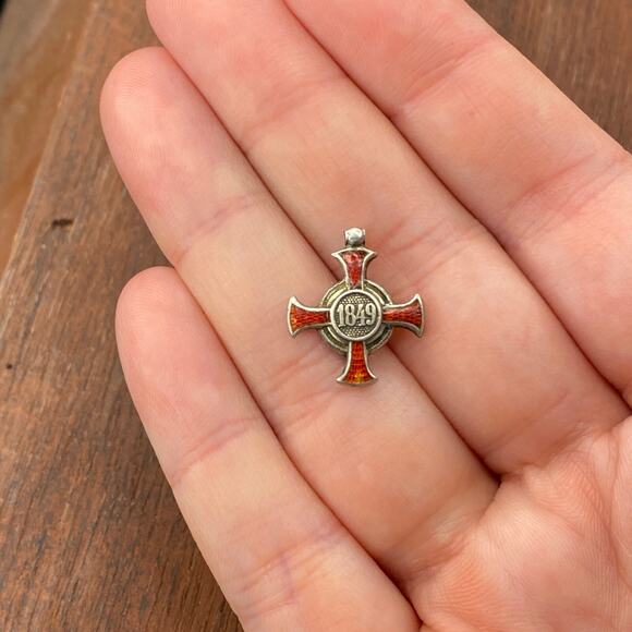 Vintage 1849 Austria-Hungary Empire Merit Cross Franz Joseph Metal of Honor - Picture 2 of 4